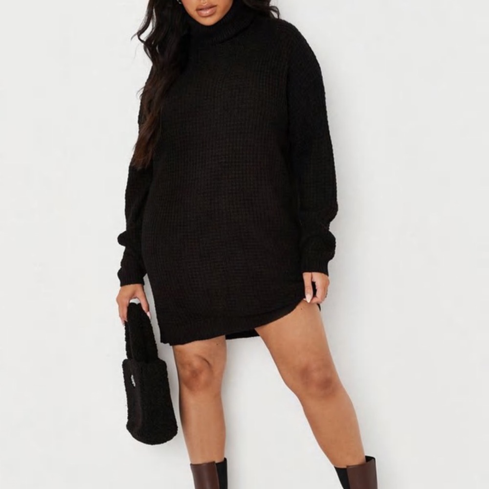 Black sweater dress